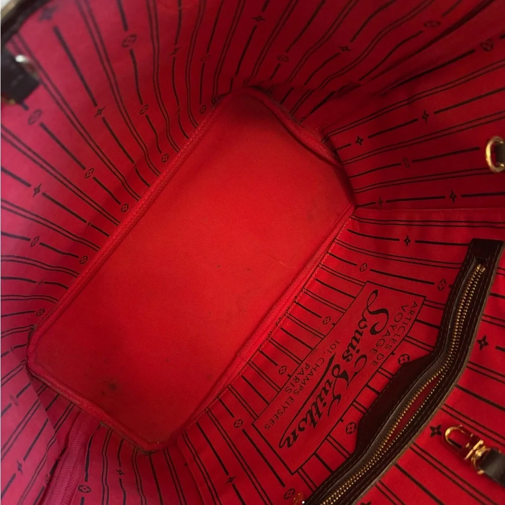 Authentic Louis Vuitton neverfull MM damier ebene shoulder bag - Picture 6 of 8